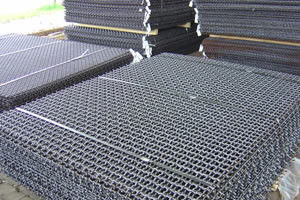 1.0-5.5mm مربع هول الفولاذ المقاوم للصدأ شبكة أسلاك مجعد